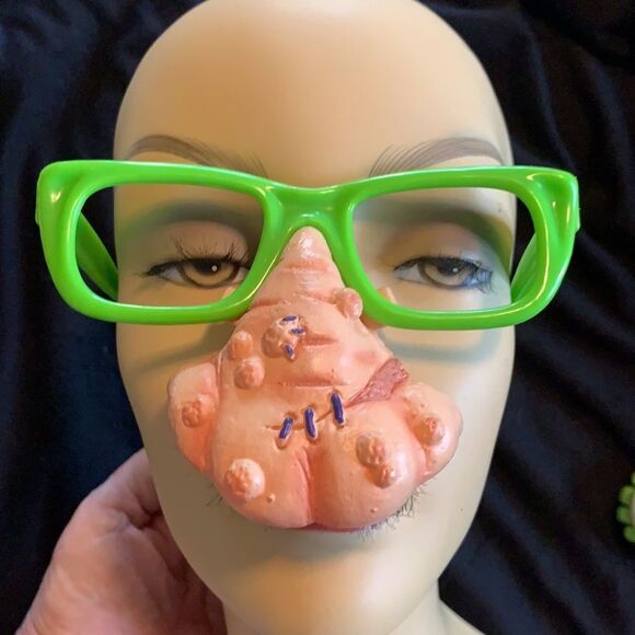Bundle 2 Pair Halloween Glasses w/Nose Disguise Animal - Picture 1 of 4